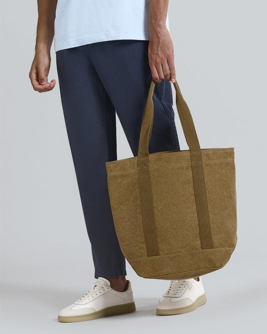 WASHED CANVAS TOTE BAG