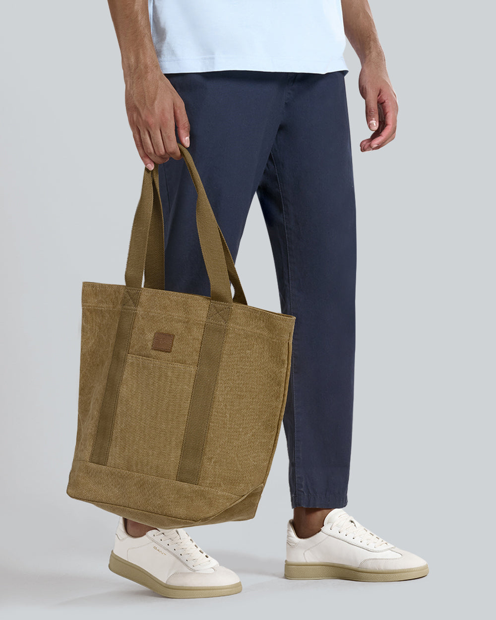 WASHED CANVAS TOTE BAG