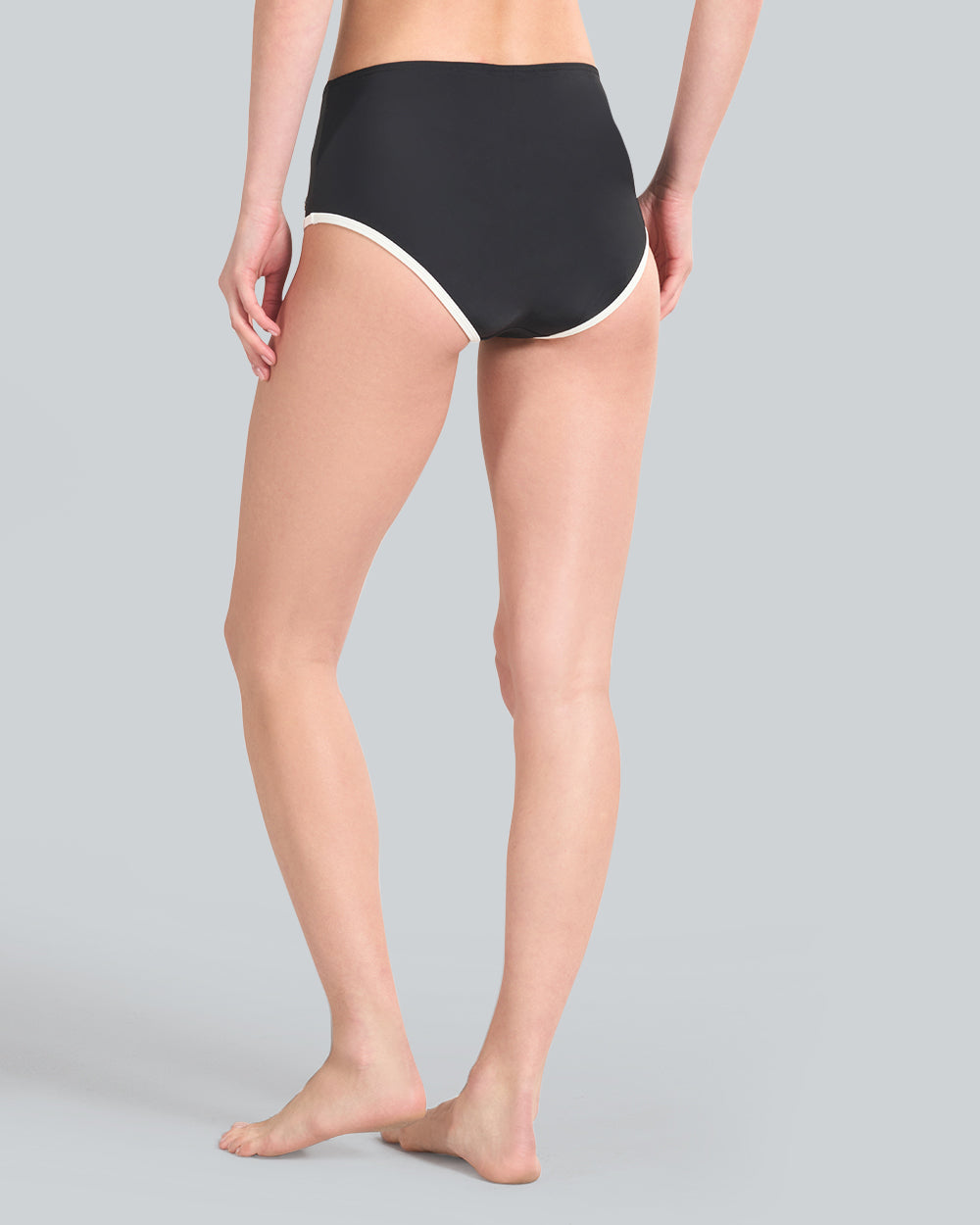 High Waisted Hipster Bikini Bottoms Black / M