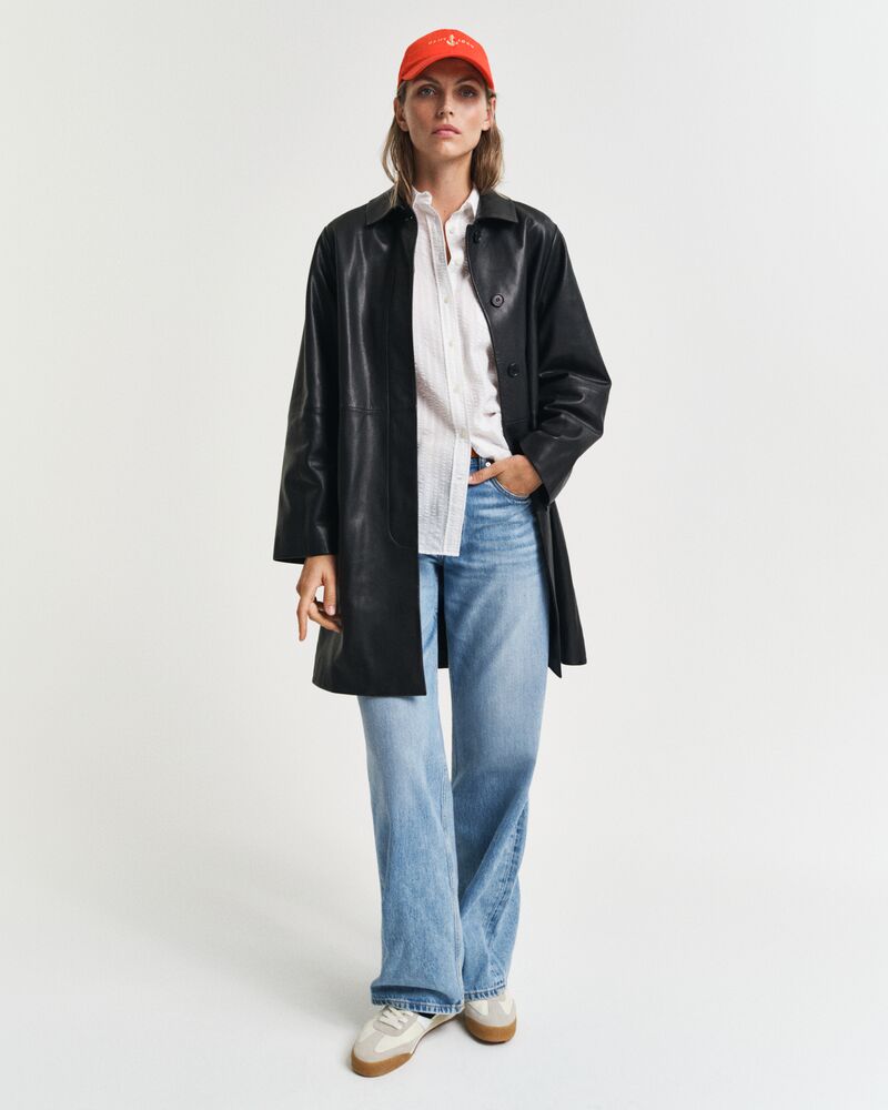 Relaxed Fit Tonal Striped Seersucker Shirt White / 32