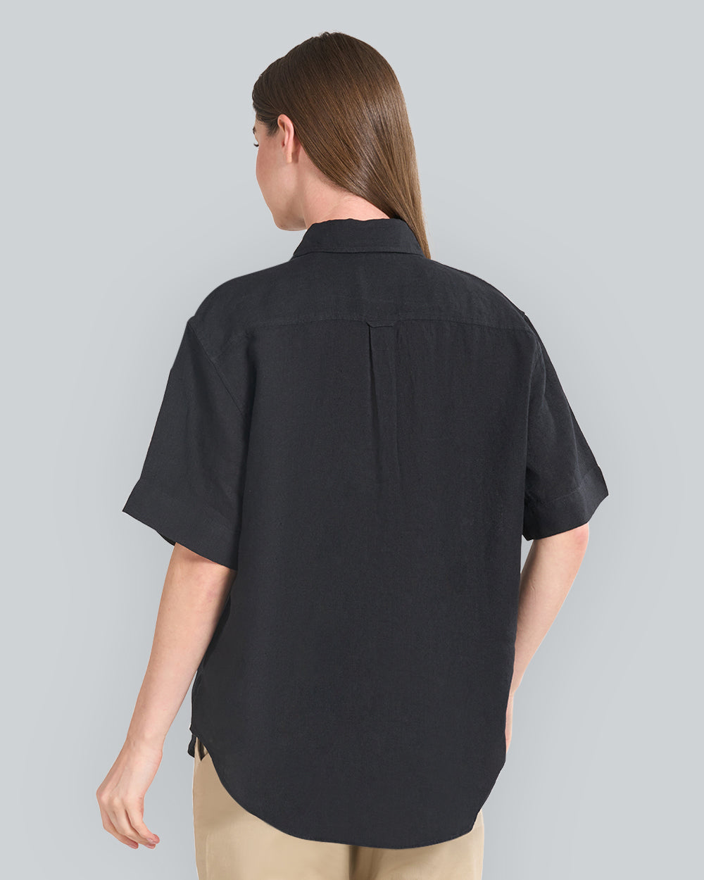 REL LINEN SS SHIRT Black / 34
