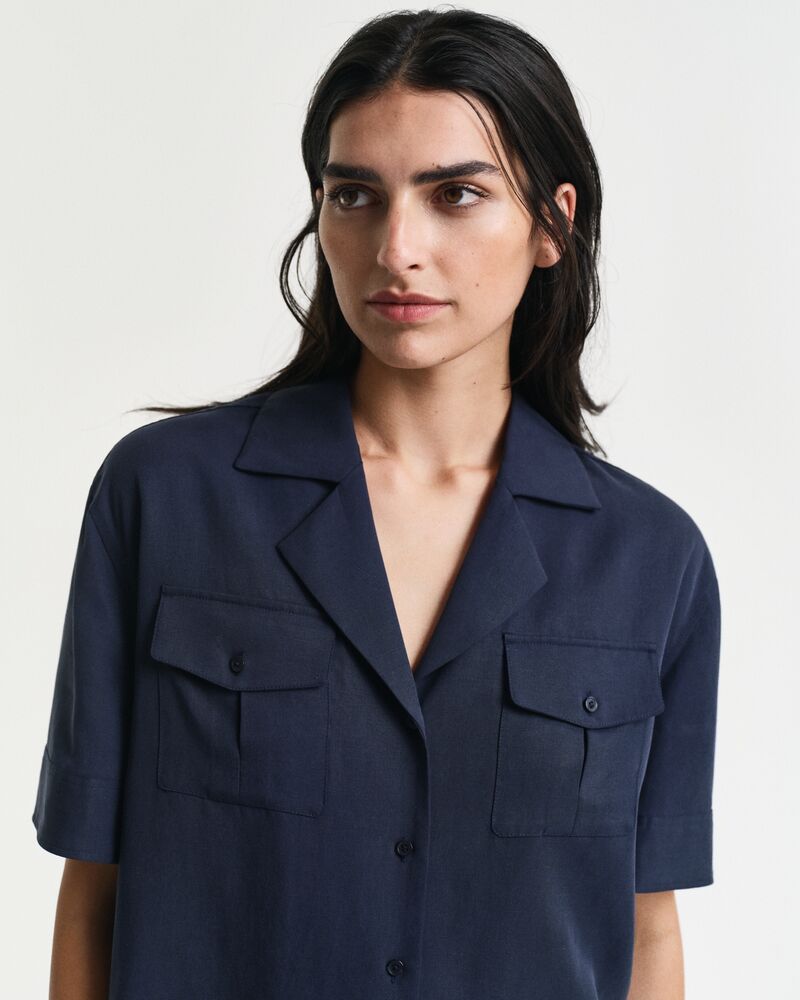 Relaxed Fit Pocket Shirt Blue / 32