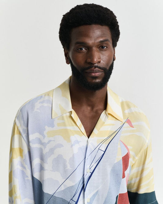 REL SCENERY SAILING SHIRT