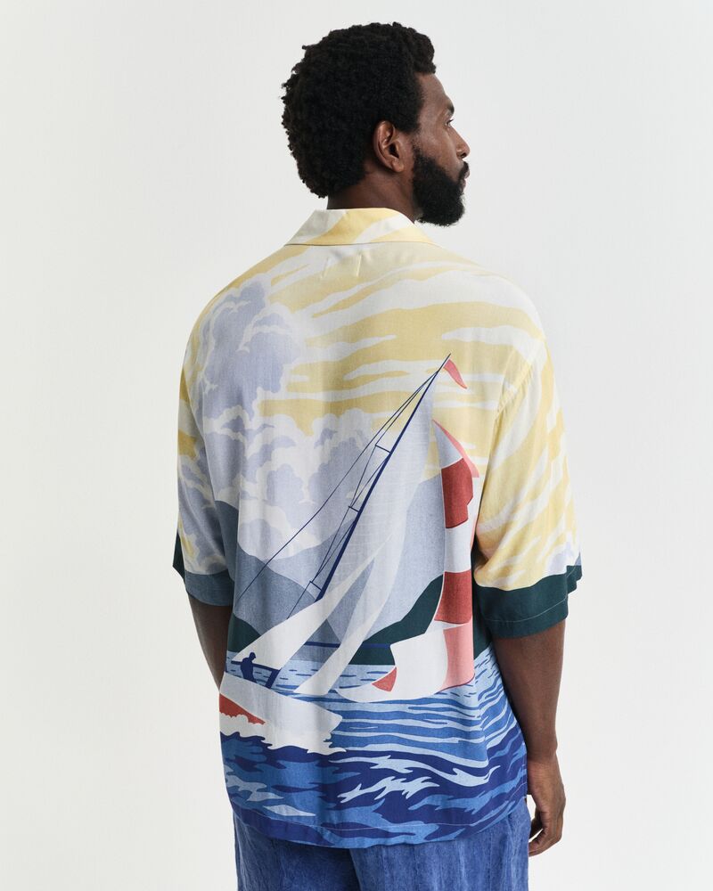 REL SCENERY SAILING SHIRT