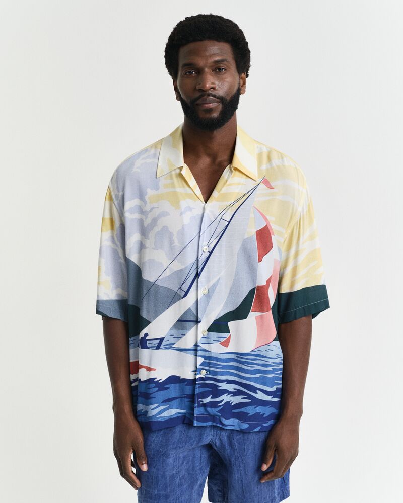 REL SCENERY SAILING SHIRT