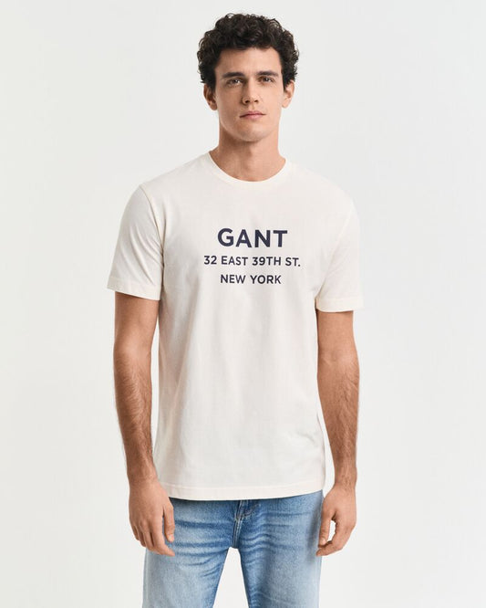 GRAPHIC PRINTED TSHIRT Cream / S