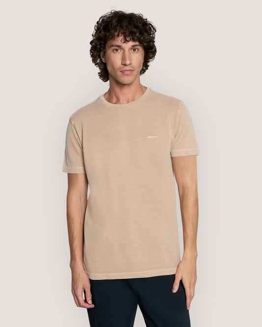 SLIM SUNFADED SS PIQUE TSHIRT