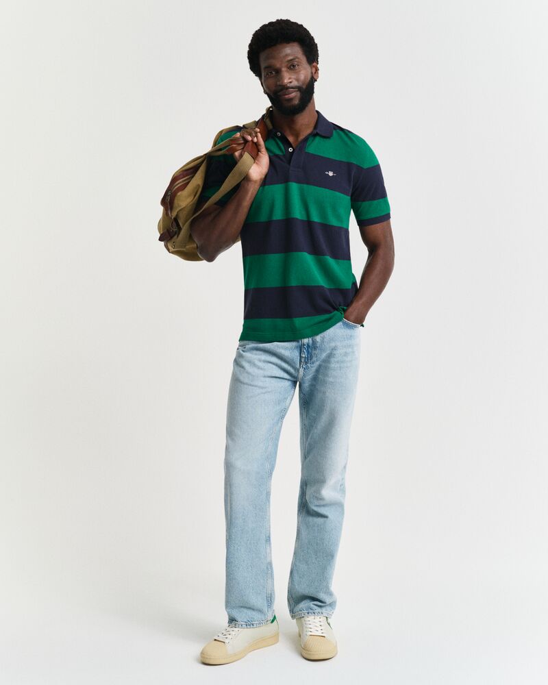 BLOCK STRIPE POLO