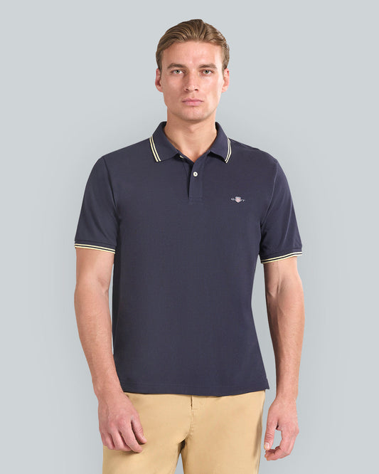 CONTRAST TIPPING POLO