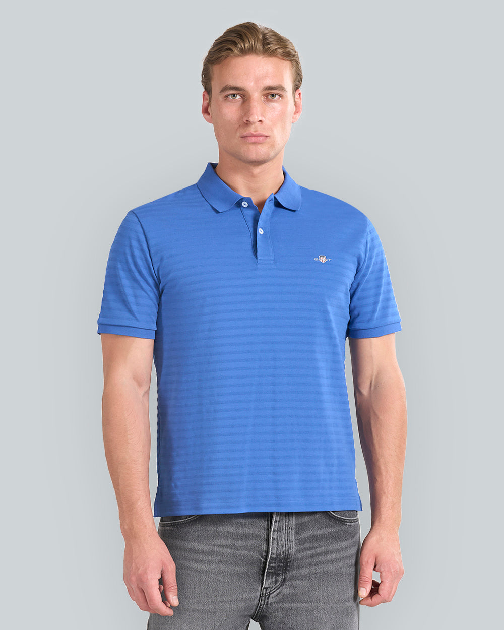 TEXTURE STRIPE POLO