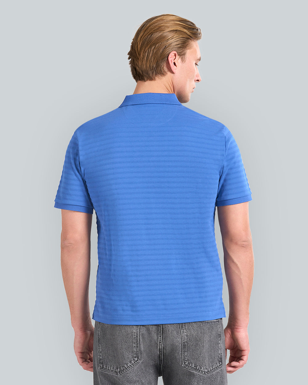 TEXTURE STRIPE POLO