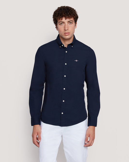 Men’S Slim Fit Cotton Poplin Shirt