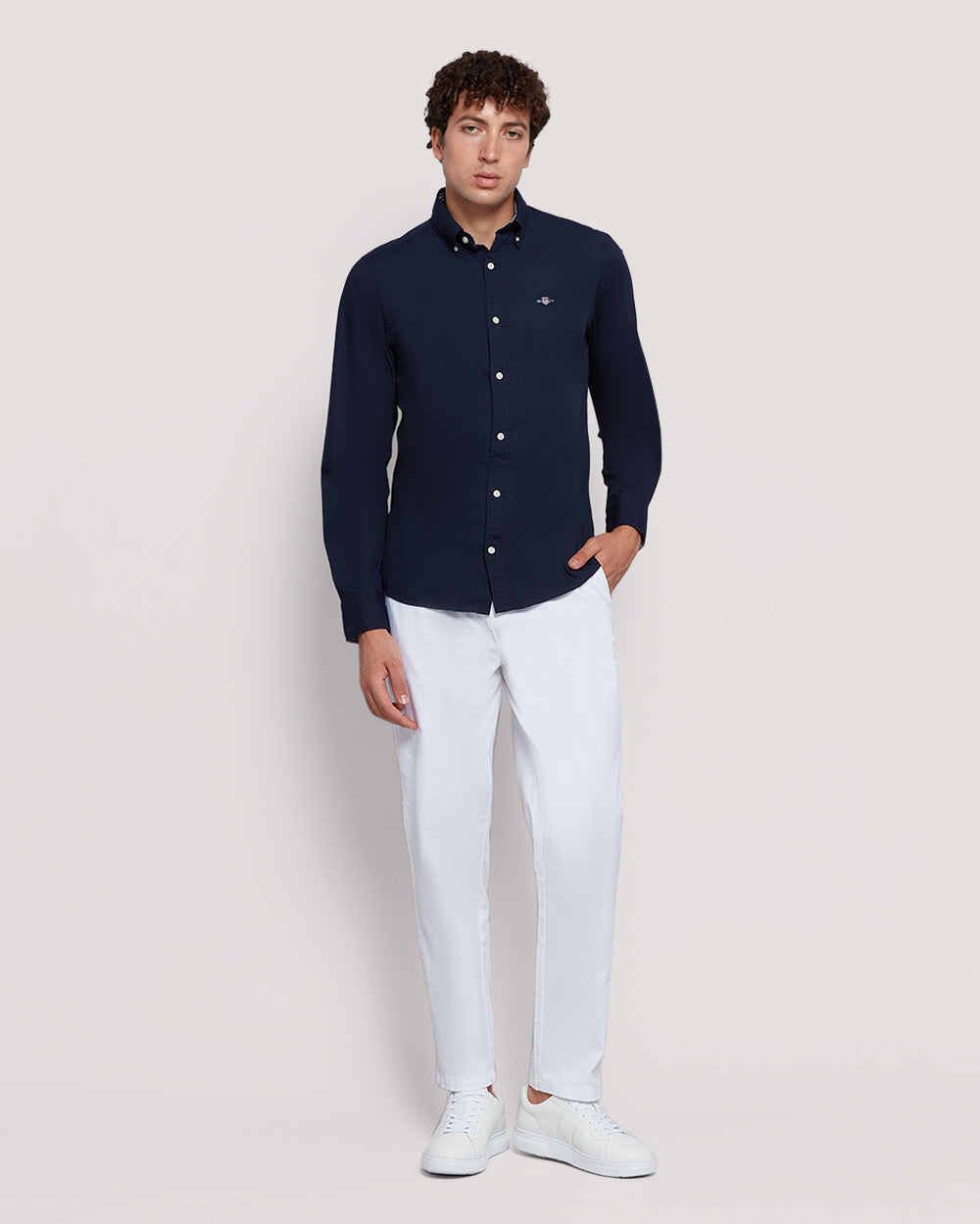 Men’S Slim Fit Cotton Poplin Shirt