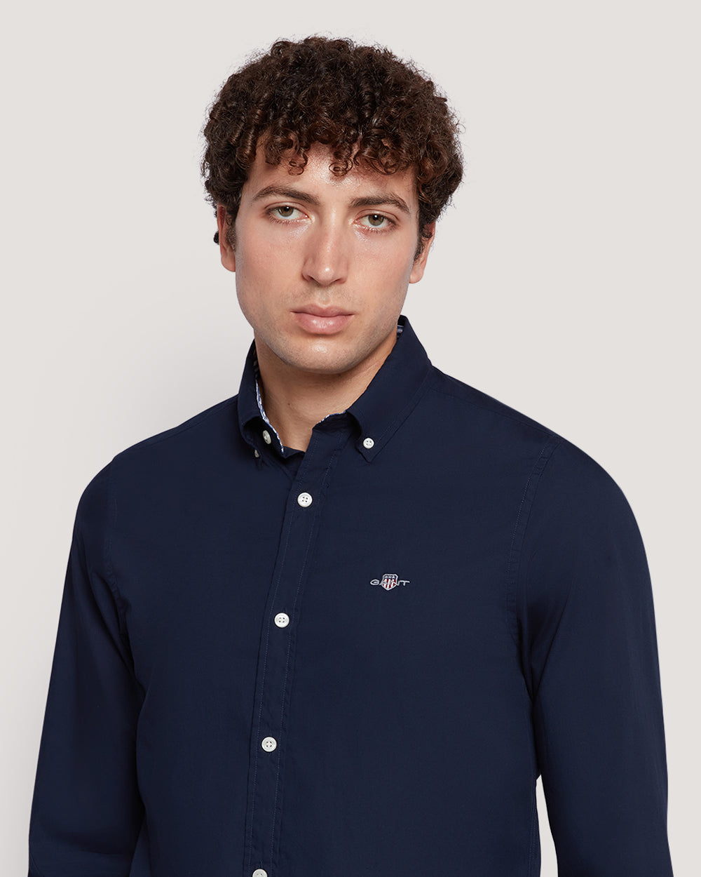 Men’S Slim Fit Cotton Poplin Shirt