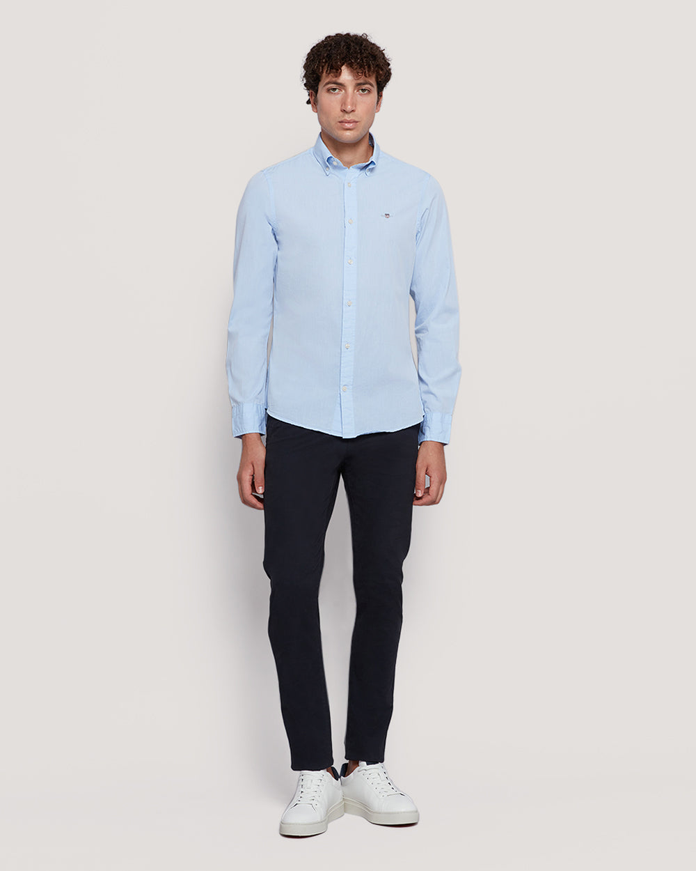 Men’S Slim Fit Cotton Poplin Shirt