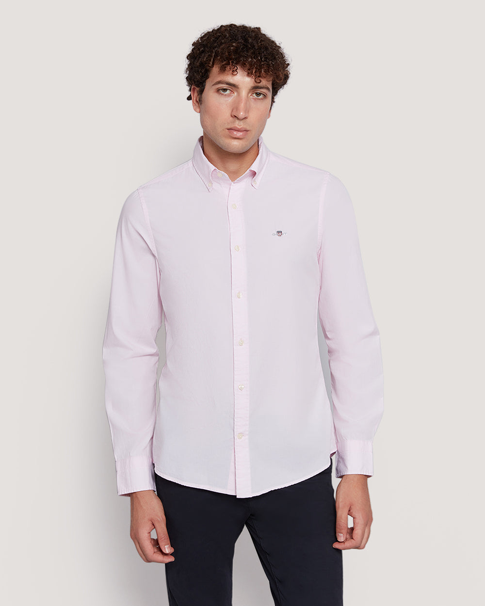 Men’S Slim Fit Cotton Poplin Shirt