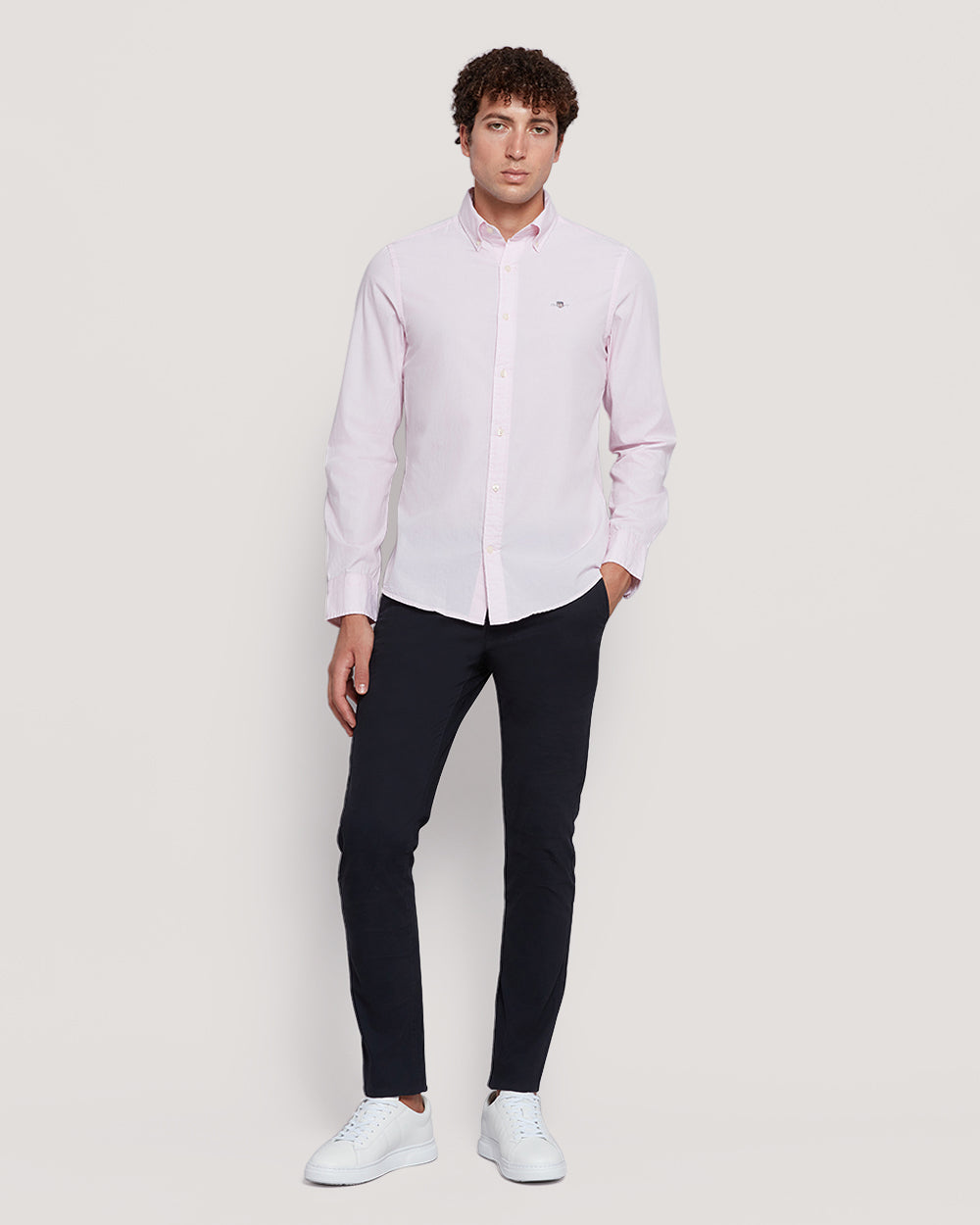 Men’S Slim Fit Cotton Poplin Shirt