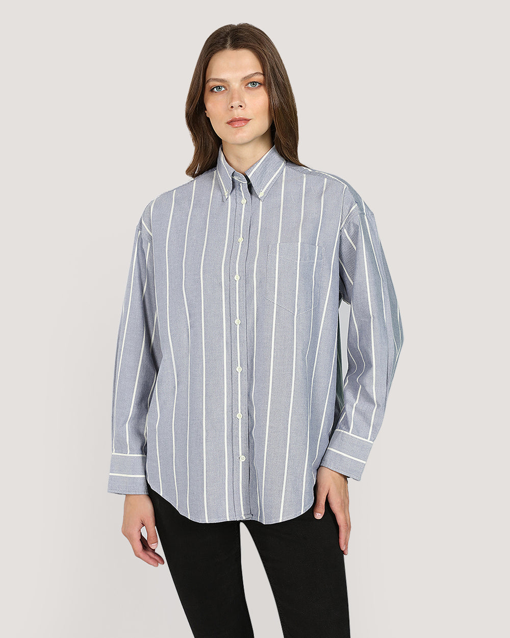 Womenswear Striped Classic Oxford Shirt