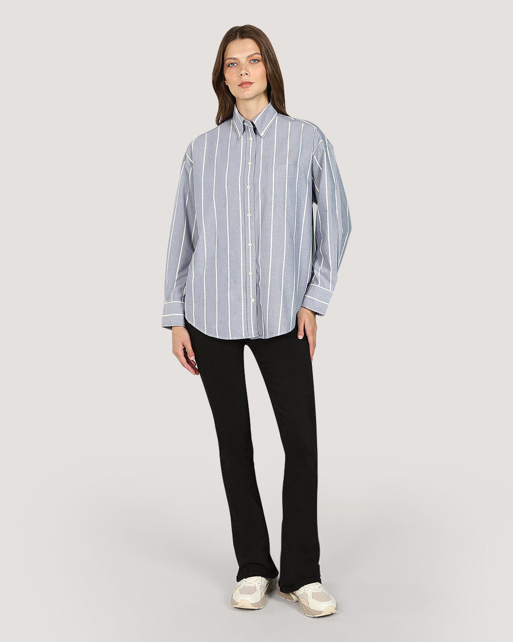 Womenswear Striped Classic Oxford Shirt