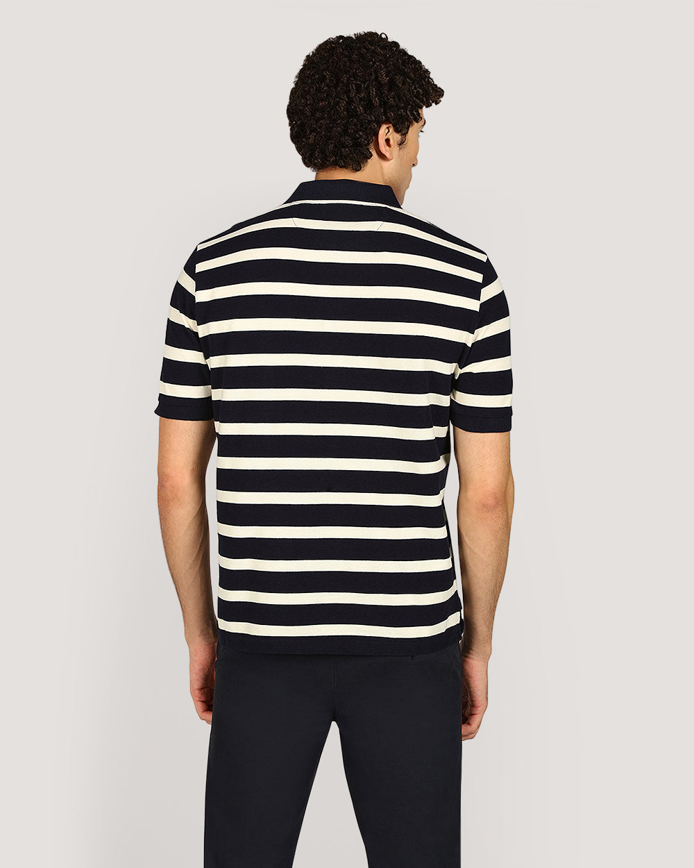 Gant Striped Short Sleeve Polo Shirt For Men