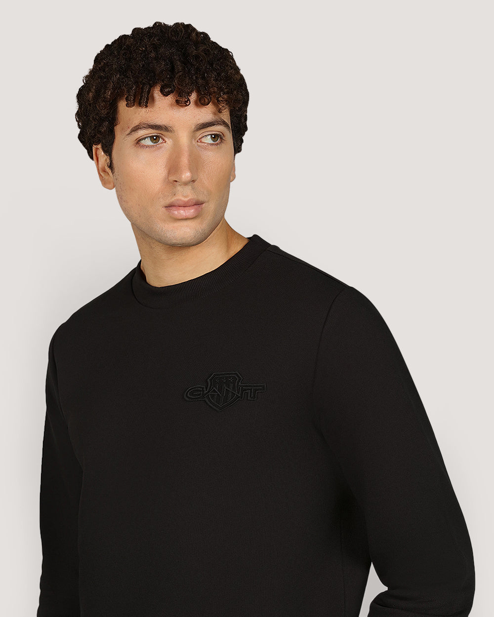 Gant Regular Tonal Shield Crew Neck Sweatshirt For Men