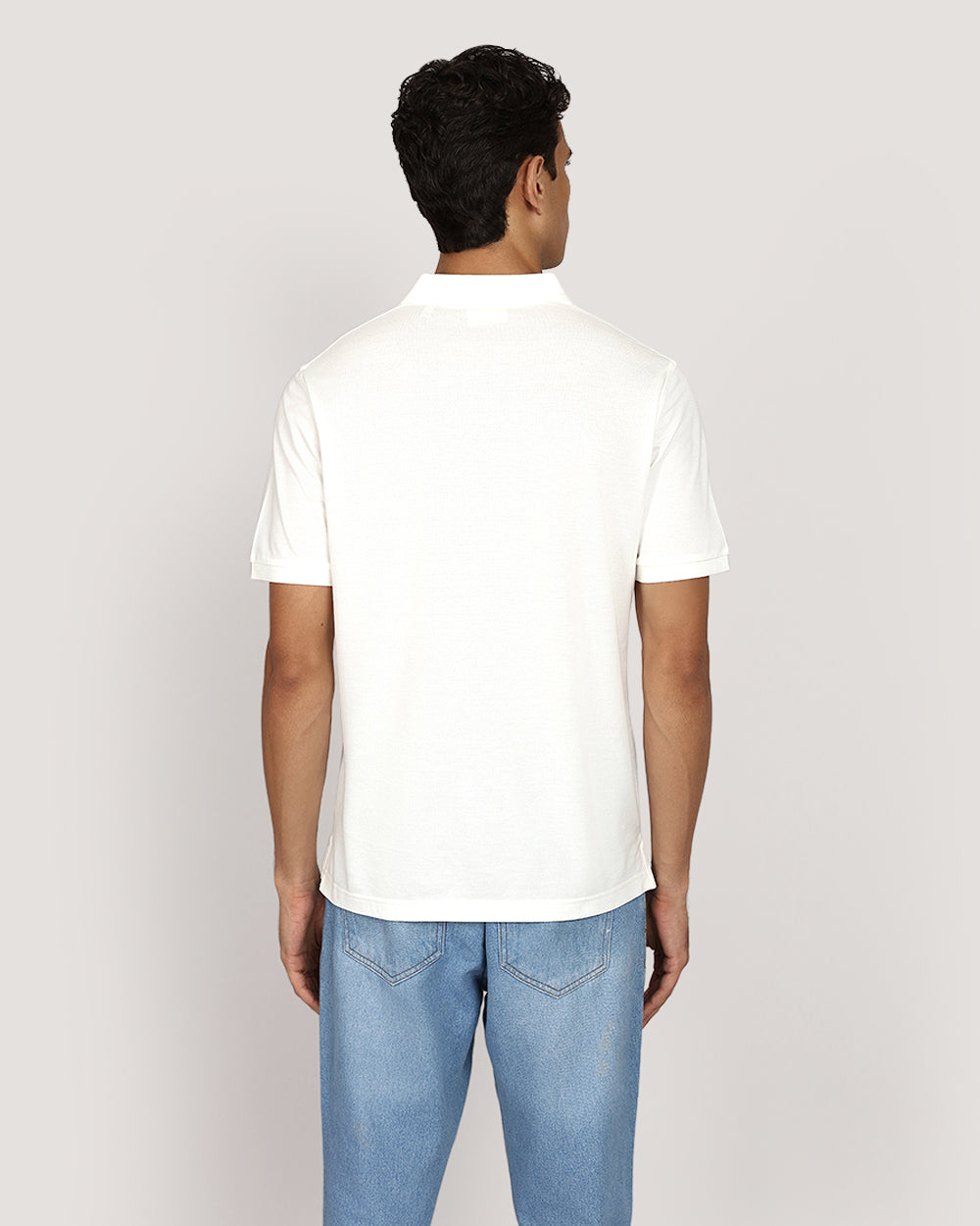 Regular Tonal Shield Short Sleeve Polo