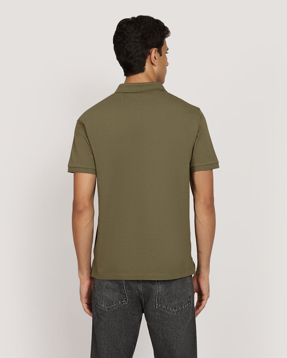 Regular Tonal Shield Short Sleeve Polo