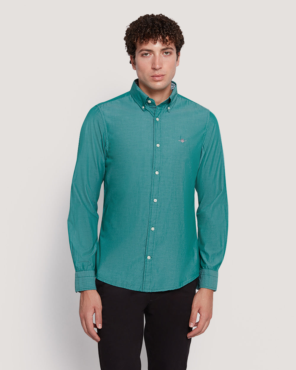 Men’S Slim Fit Cotton Poplin Shirt