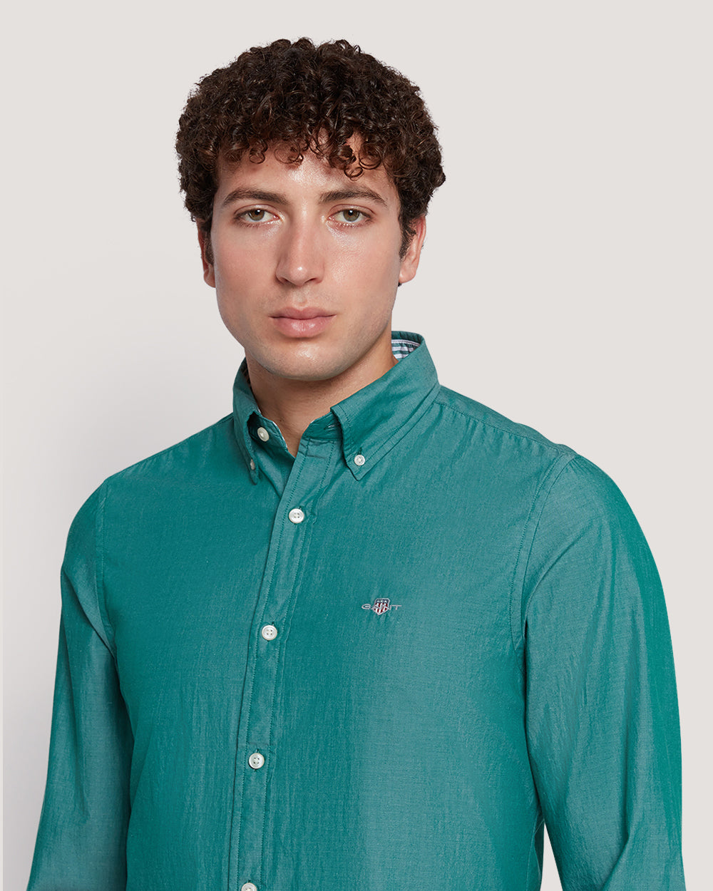 Men’S Slim Fit Cotton Poplin Shirt
