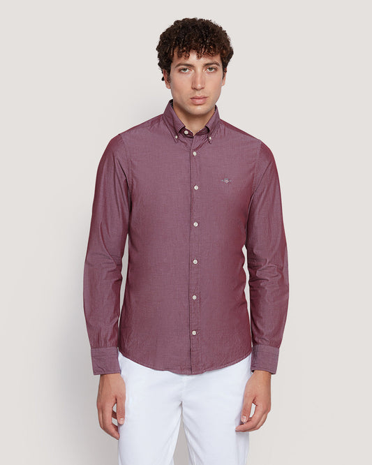 Men’S Slim Fit Cotton Poplin Shirt