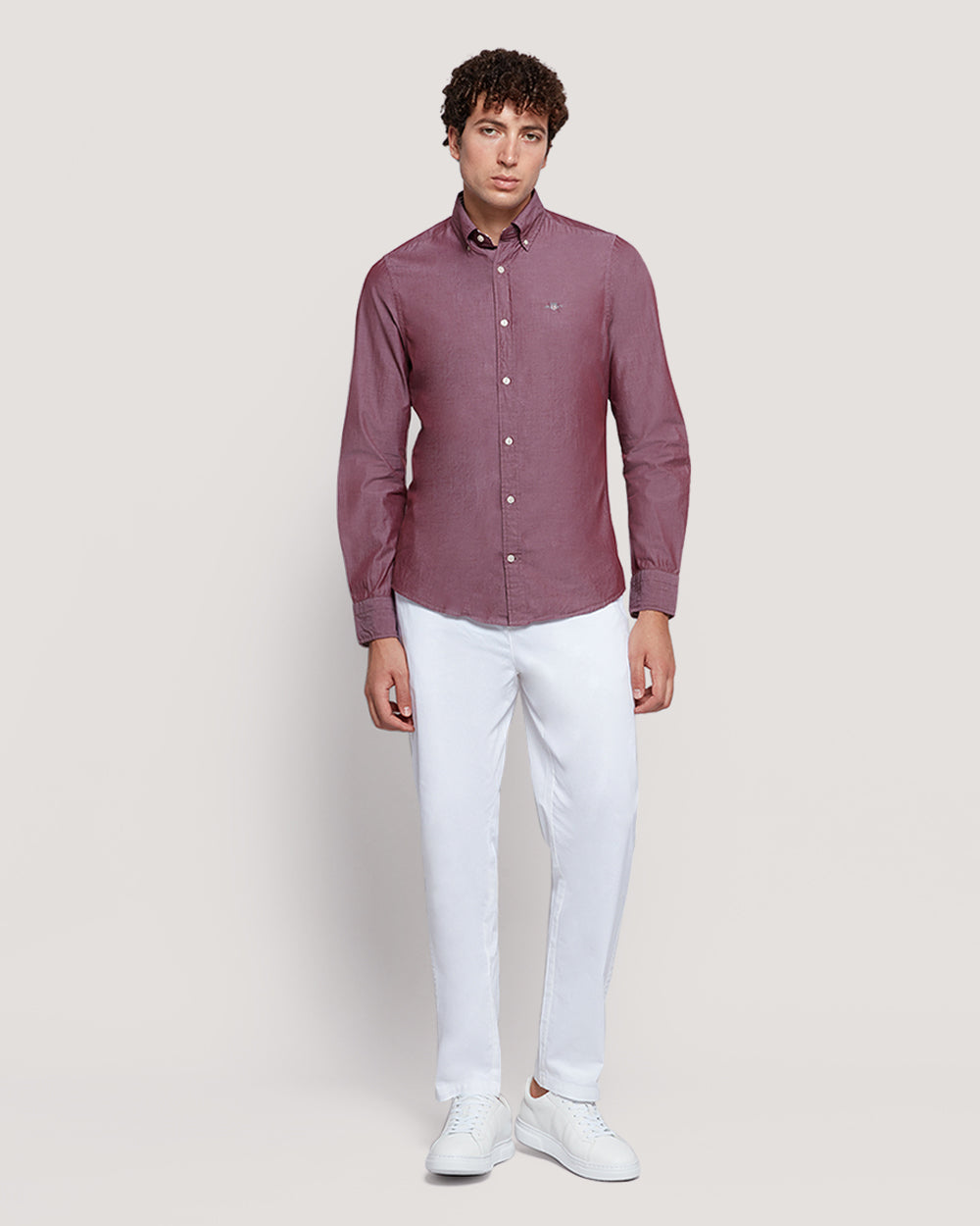 Men’S Slim Fit Cotton Poplin Shirt