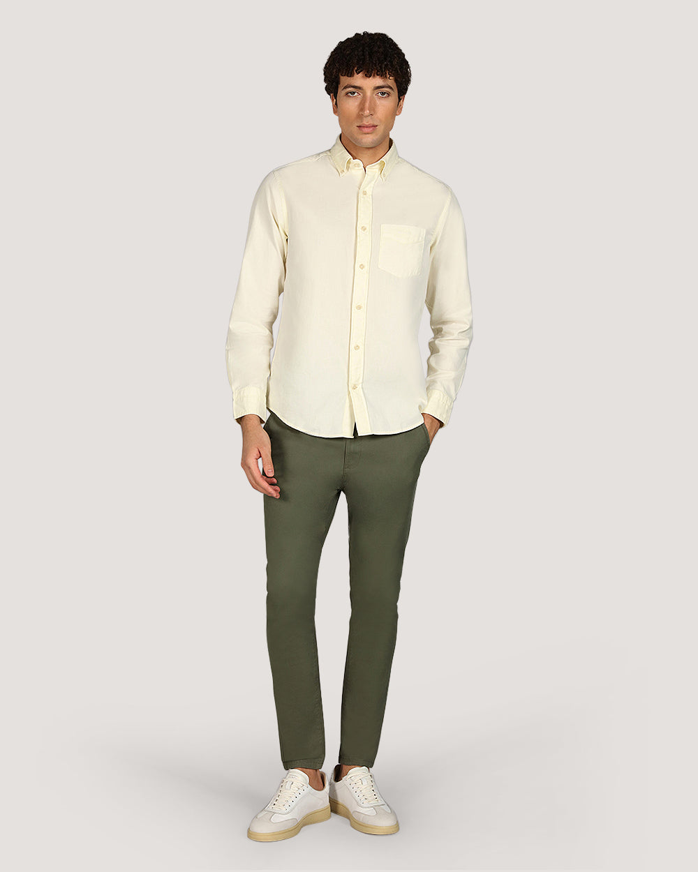 Gant Regular Garment Dyed Twill Shirt For Men