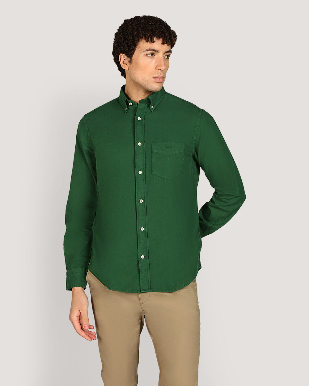 Gant Regular Garment Dyed Twill Shirt For Men