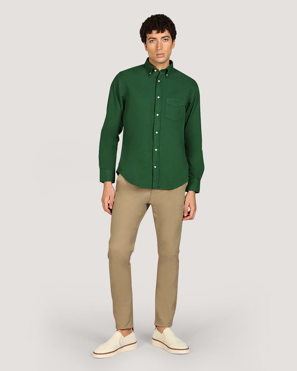Gant Regular Garment Dyed Twill Shirt For Men