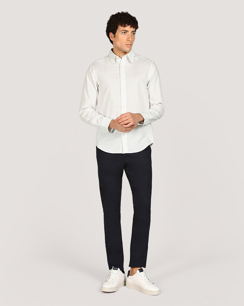 Gant Regular Micro Prt Shirt For Men