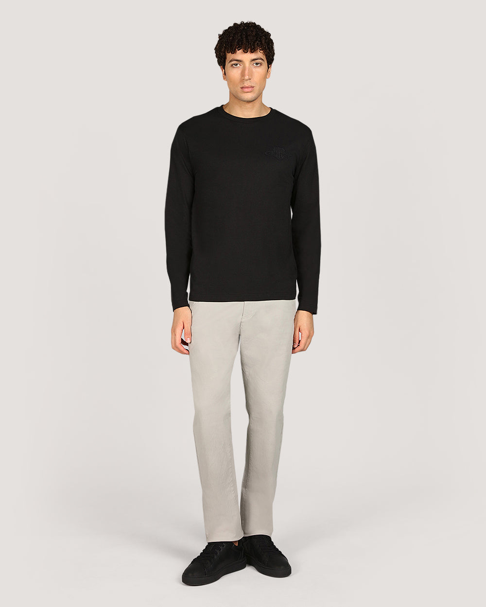Gant Regular Tonal Shield Long Sleeve T-Shirt For Men