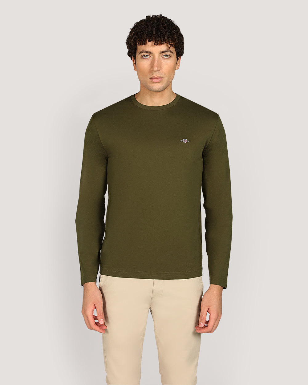 Gant Regular Shield Long Sleeve T-Shirt For Men