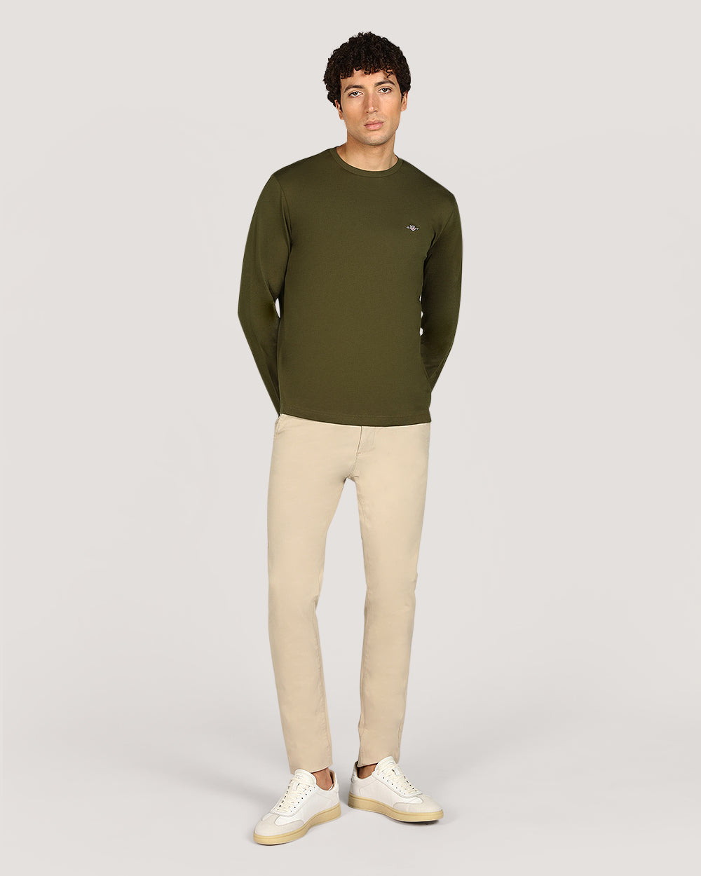 Gant Regular Shield Long Sleeve T-Shirt For Men