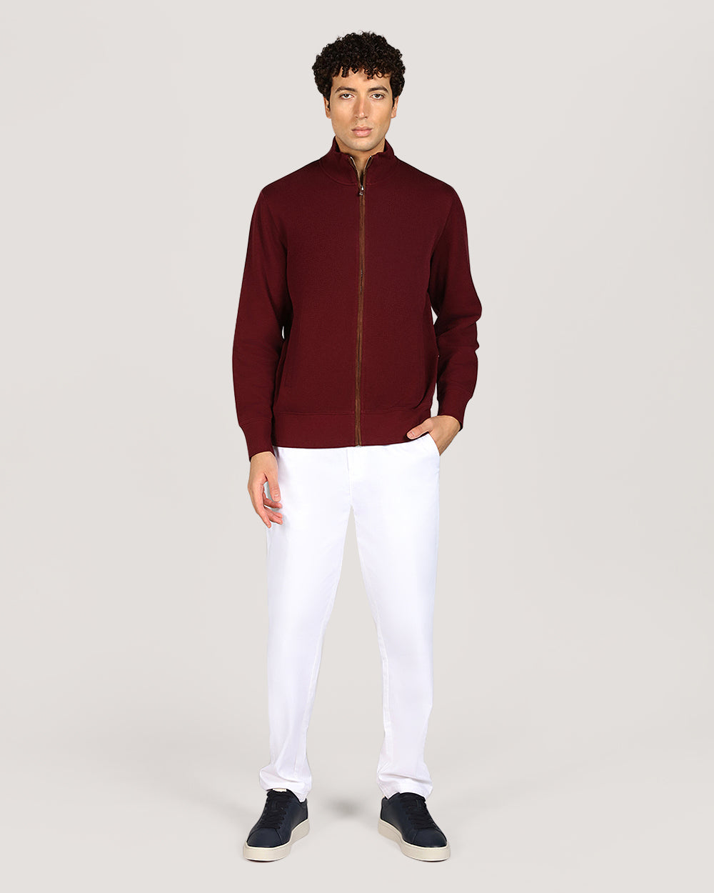 Gant Sacker Rib Full Zip Cardigan For Men