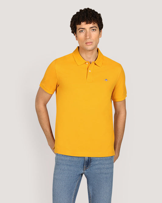 Gant Regular Shield Short Sleeve Piqué Polo Shirt For Men