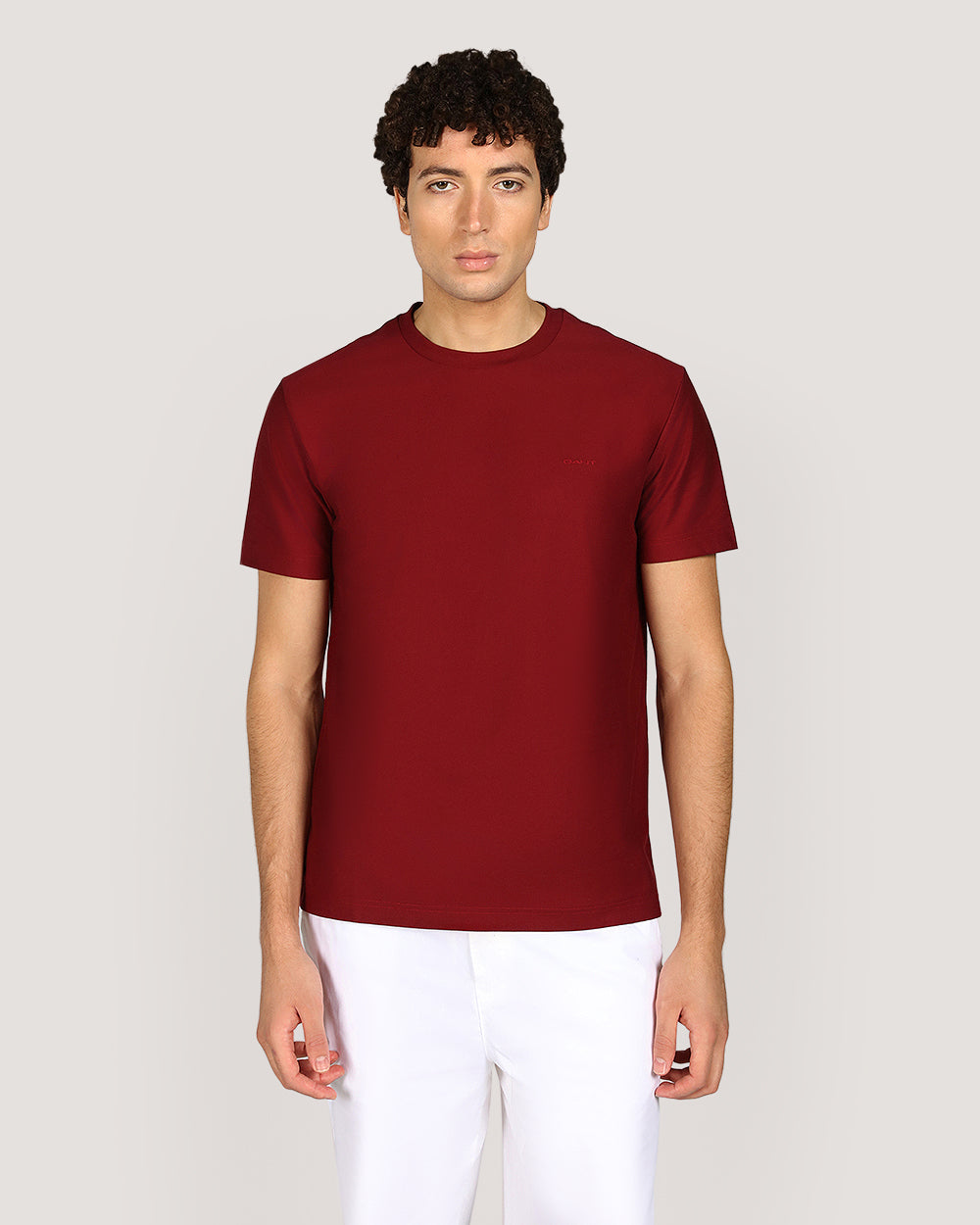 Gant Twill Texture Short Sleeve T-Shirt For Men