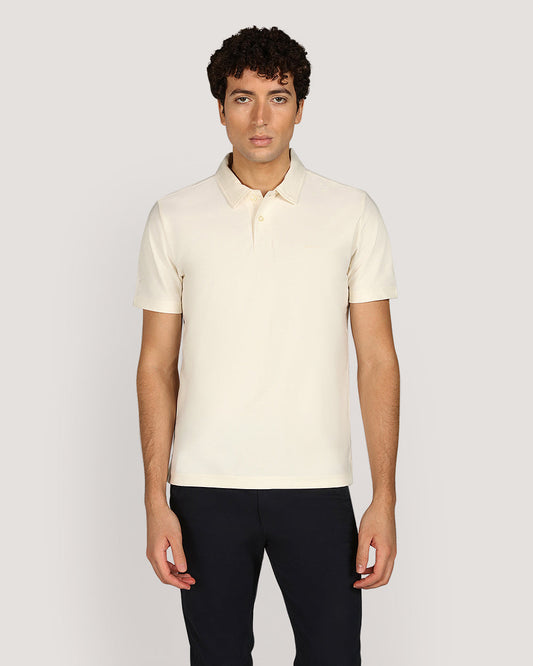 Gant Twill Texture Short Sleeve Polo Shirt For Men