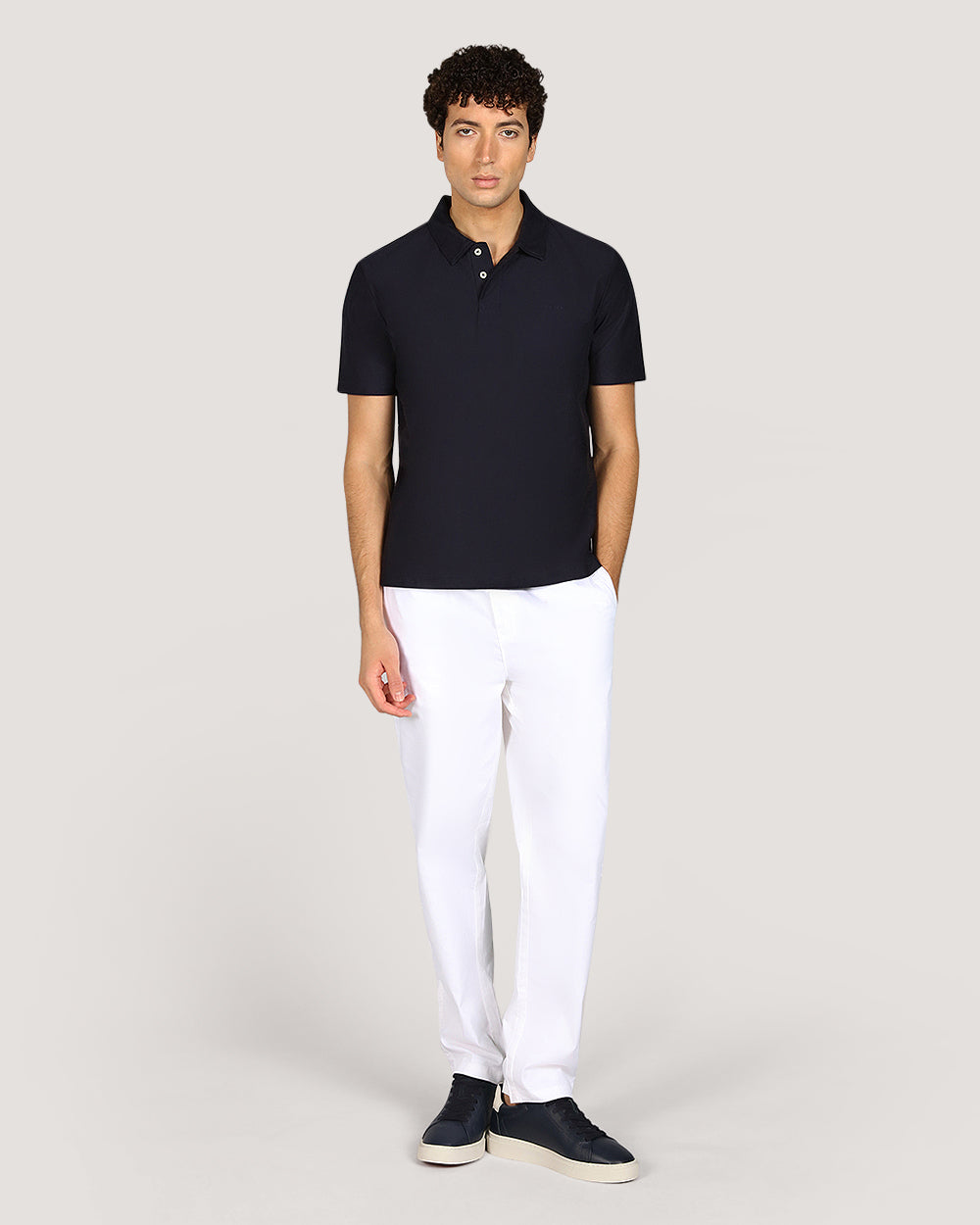 Gant Twill Texture Short Sleeve Polo Shirt For Men