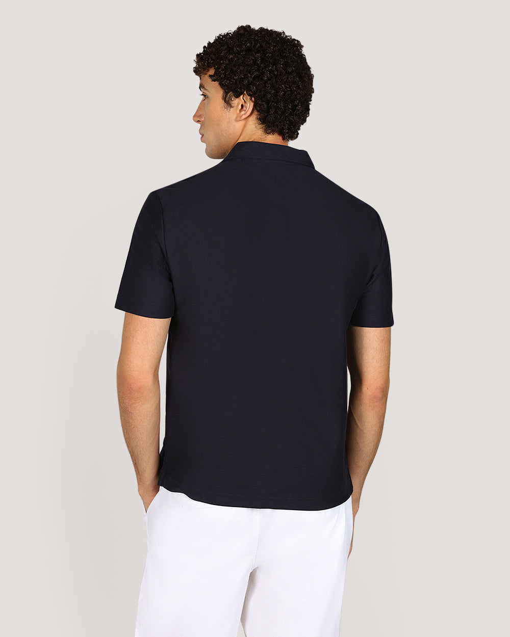 Gant Twill Texture Short Sleeve Polo Shirt For Men