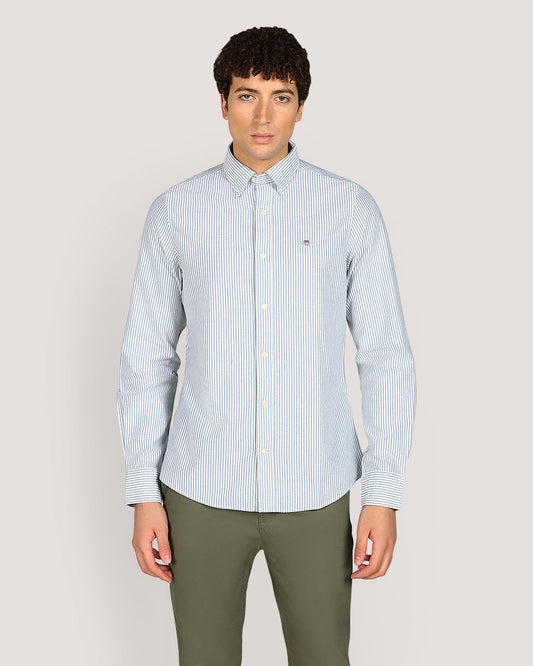Gant Slim Classic Oxford Stripe Shirt For Men