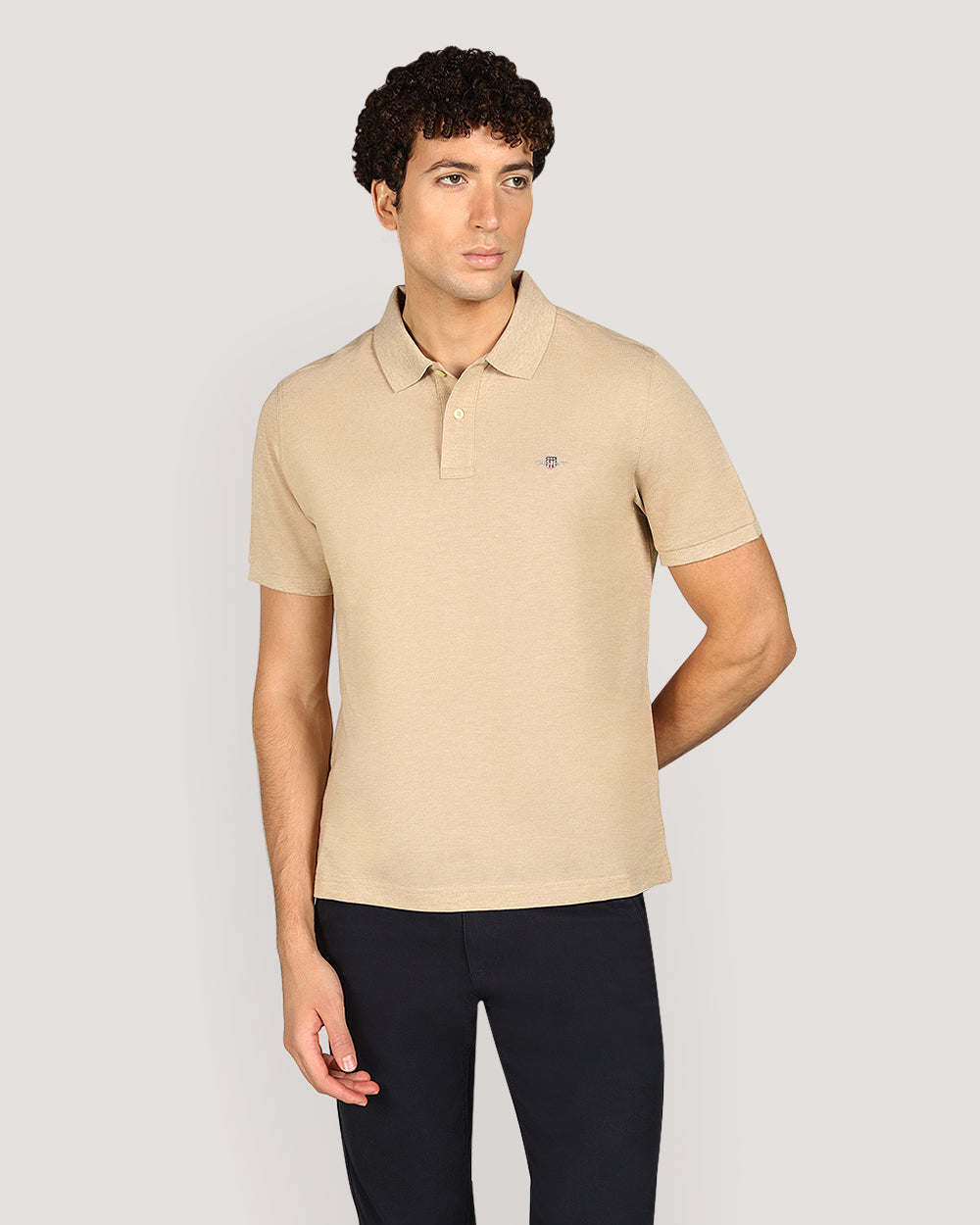 Gant Regular Shield Short Sleeve Piqué Polo Shirt For Men