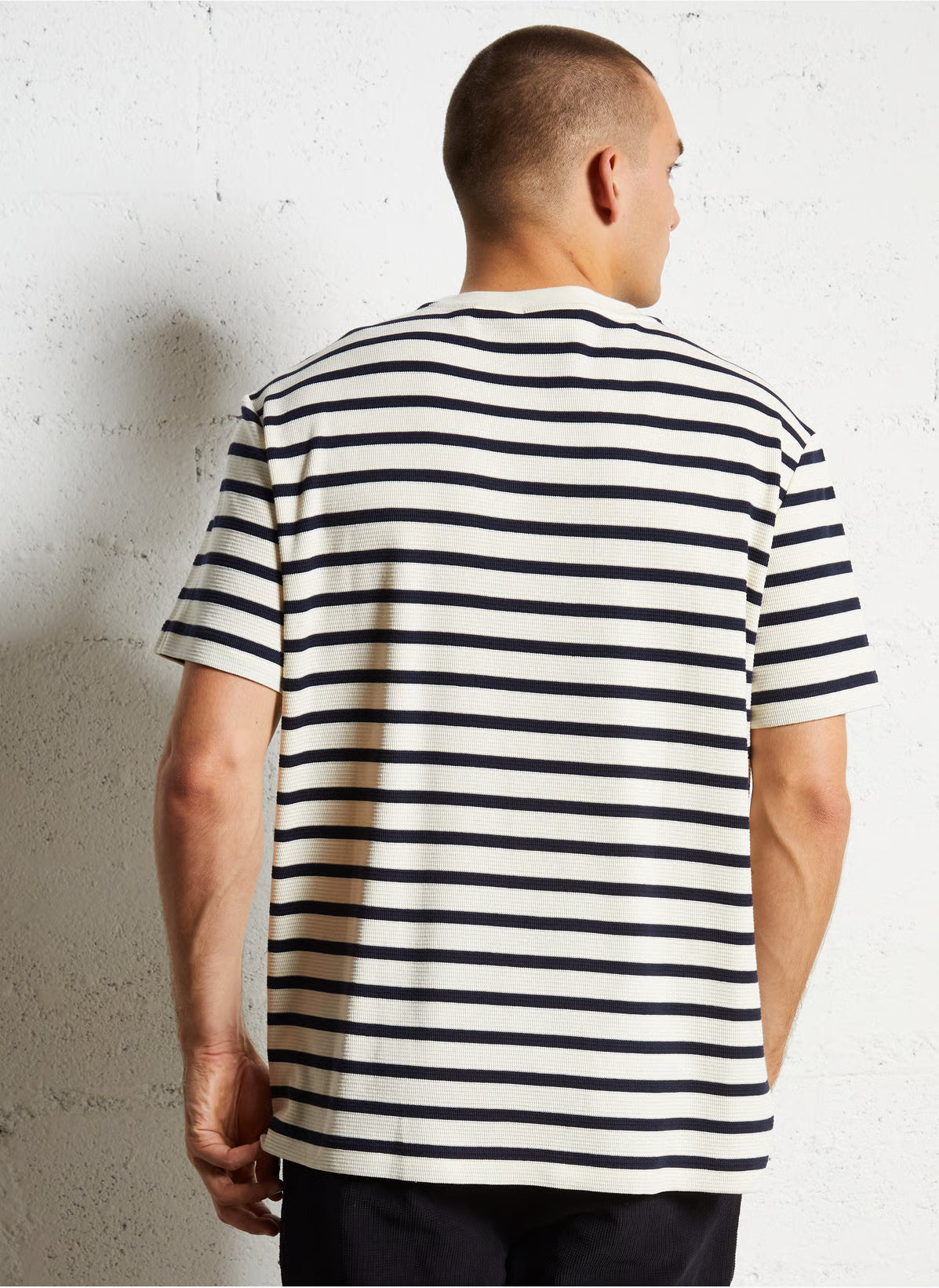 Waffle Stripe Short Sleeve T-Shirt