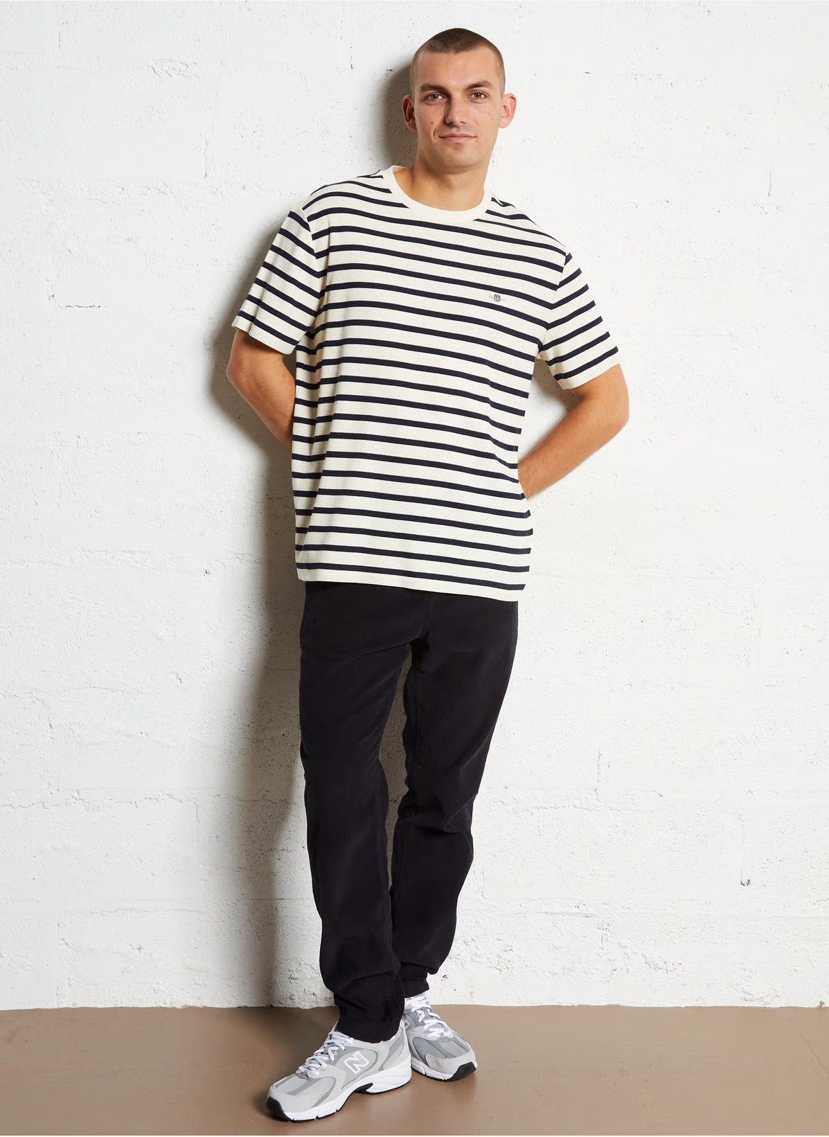 Waffle Stripe Short Sleeve T-Shirt