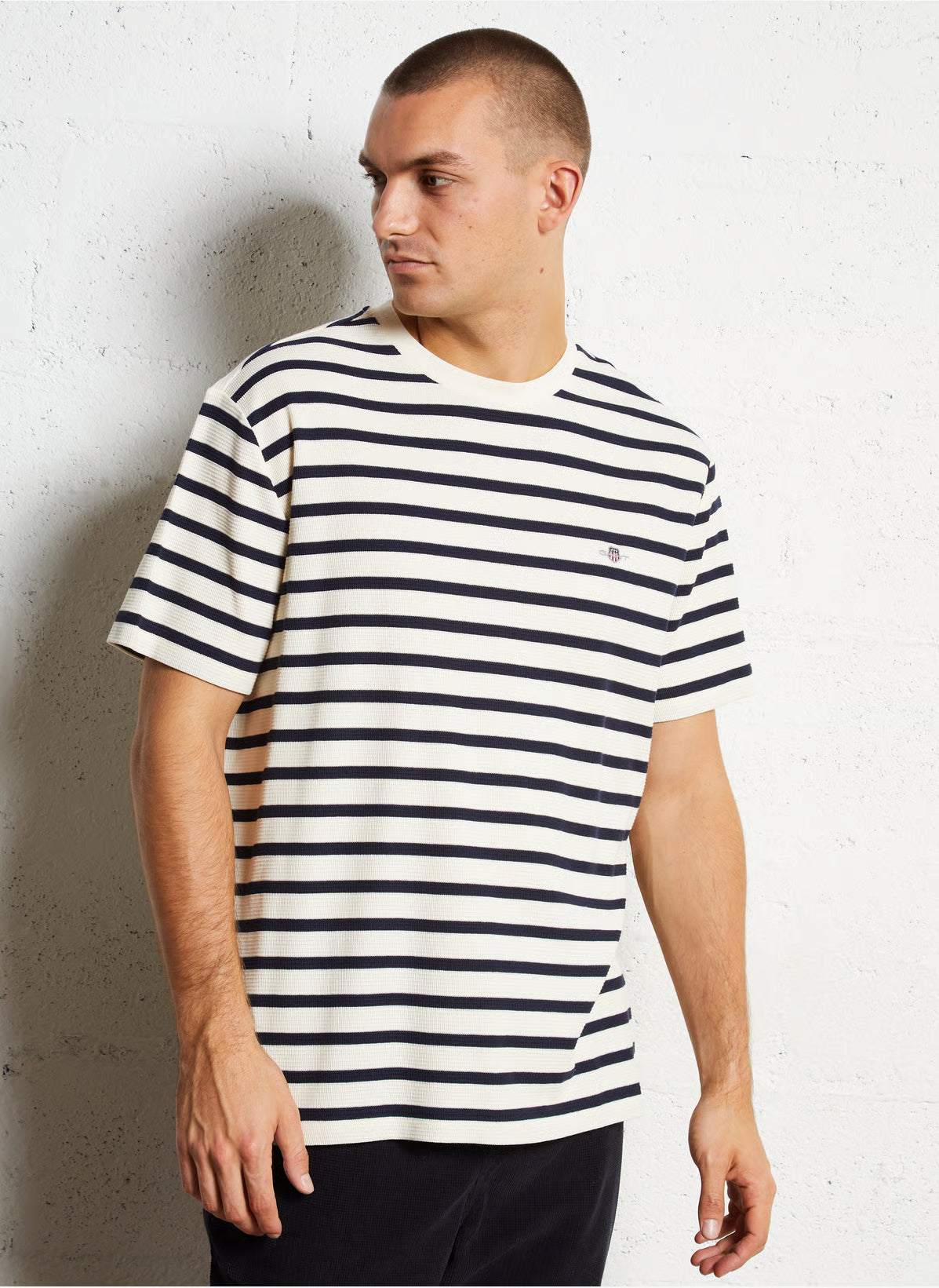 Waffle Stripe Short Sleeve T-Shirt