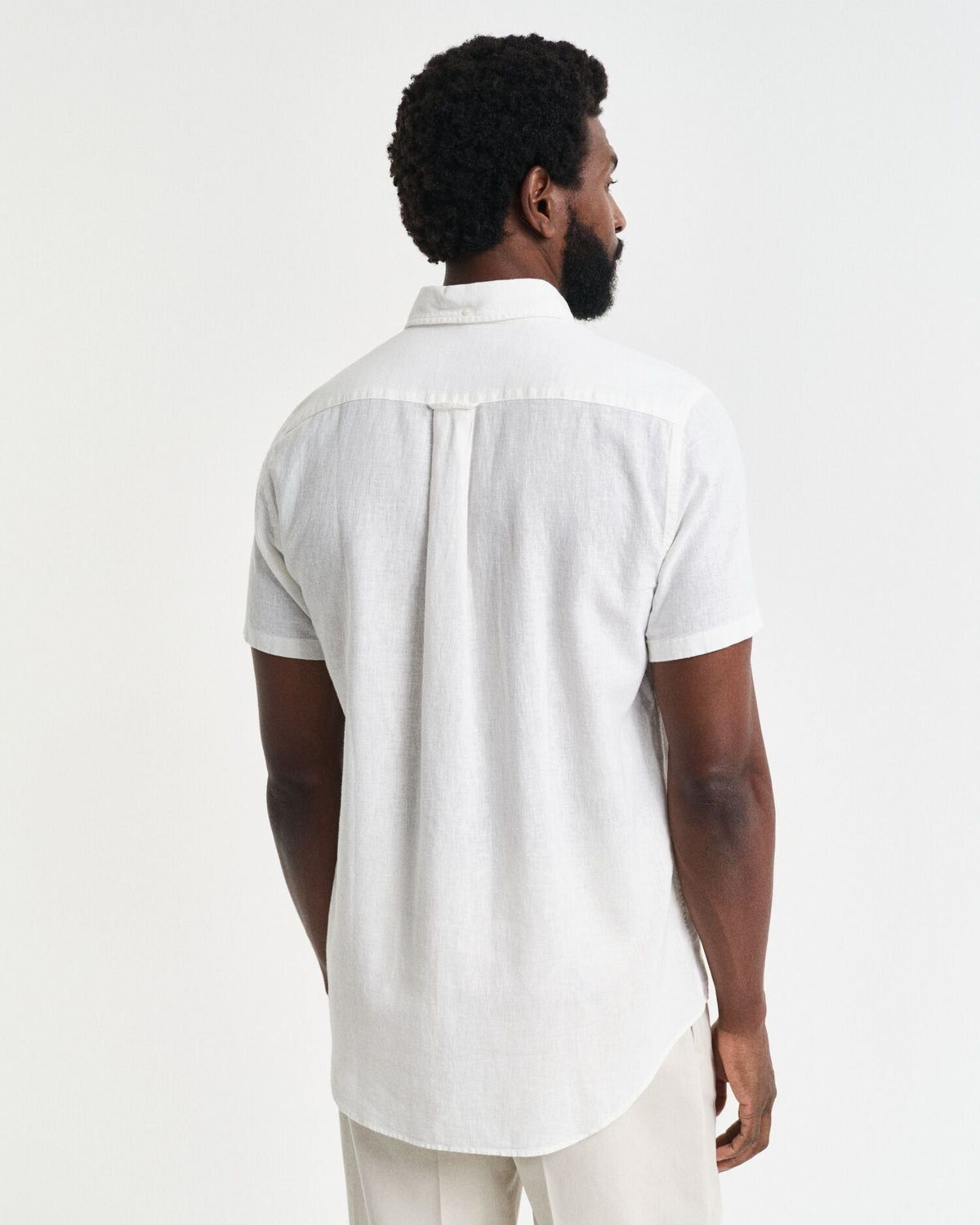 Linen Blend Short Sleeve Shirt